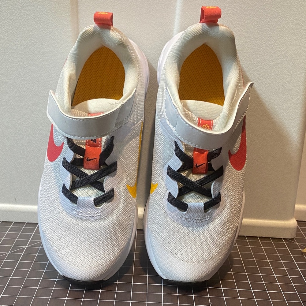 Nike Kids White and Red Sneakers